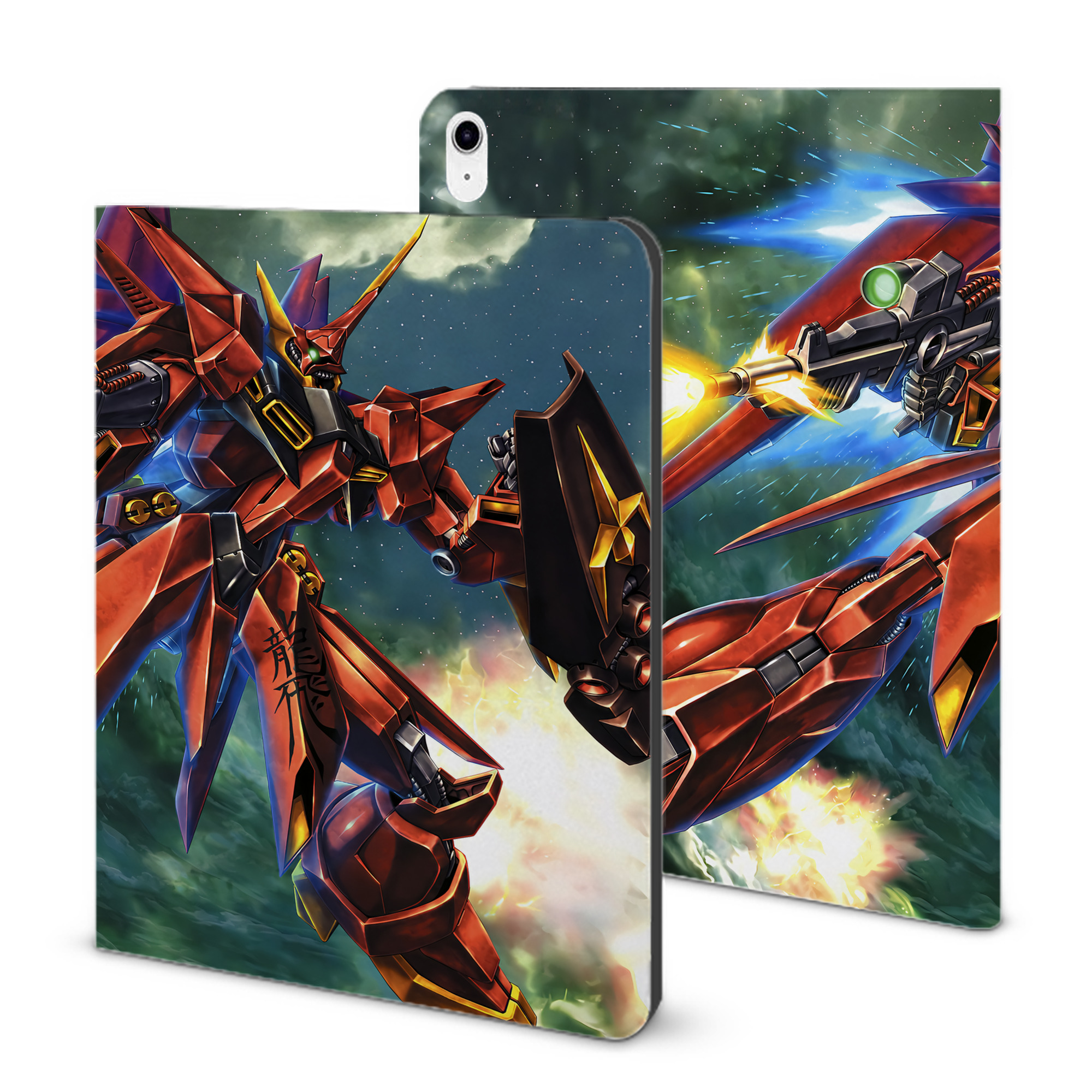 （画像用） 機動戦士ガンダム Mobile Suit Gundam IPad ケース ブック型 PUレザー TPU 耐衝撃 軽量 薄型 ペン収納なし 全面保護 IPad 各モデル対応